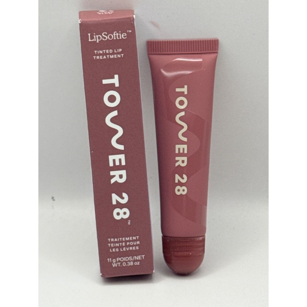Tower 28 Sugar Plum LipSoftie Tinted Lip Treatment Women 0.38oz NIB Balm